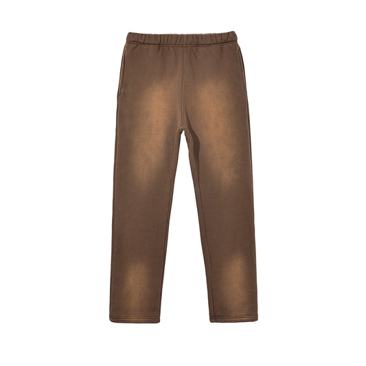 FADED WASH BROWN PANTS
