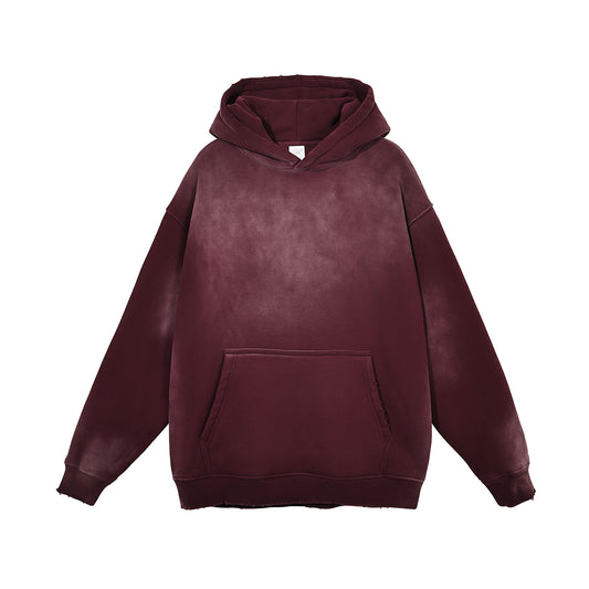 FADED WASH RED HOODIE